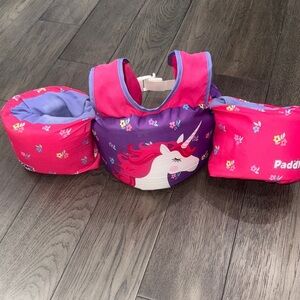Unicorn Kids Swim Vest - Pink and Purple